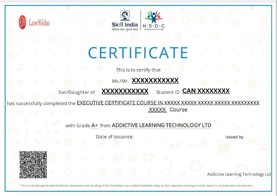 sample certificate